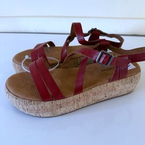 Lucky Brand Women's Jacobean Platform Sandal Wedge SZ 10 New